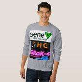 Sweatshirt Grok4 Intelligence artificielle Gene Suno T-Shirt (Devant entier)