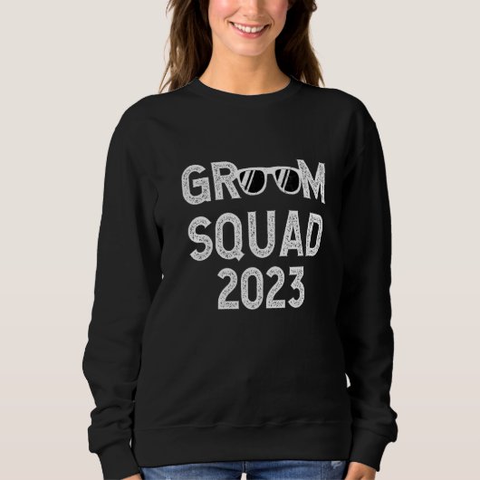 Sweatshirt Groom Squad 2023 Party Sunglasses Wedding Bachelor (Devant)