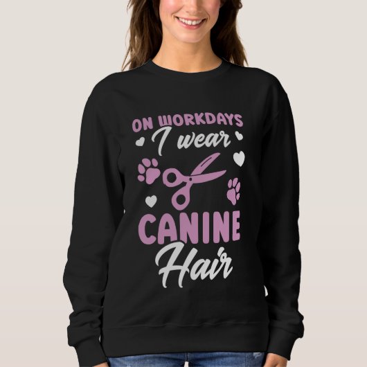 Sweatshirt Grooming Chien Groomer Animaux De Compagnie Les Jo (Devant)