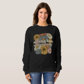 Sweatshirt Groovy Nursing Home Administrator Flowers (Devant entier)