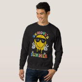 Sweatshirt Groovy School s Out For Summer Graduation Teacher (Devant entier)