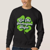 Sweatshirt Groovy St Patricks Day Let The Shenanigans Begin W (Devant)