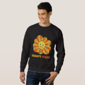 Sweatshirt Groovy Vibes Seventies Sixties 60s 70s Hippy Retro (Devant entier)