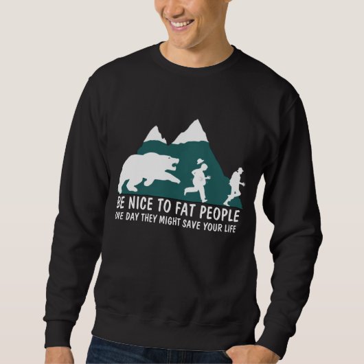Sweatshirt Gros hommes offensifs de plaisanterie (Devant)