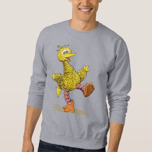 Sweatshirt Gros oiseau d'art rétro (Devant)