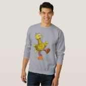 Sweatshirt Gros oiseau d'art rétro (Devant entier)