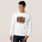 Sweatshirt Gros Rouge Sauvons notre faune (Devant entier)