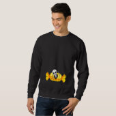 Sweatshirt Grossesse Halloween Squelette Bébé Zombie (Devant entier)