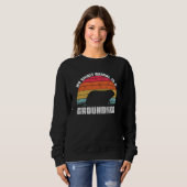 Sweatshirt Groundhog Is My Spirit Animal Retro Groundhog Day (Devant entier)