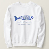 Sweatshirt Groupe Bachelorette Bleu Poisson Côtier (Design devant)