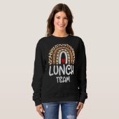 Sweatshirt Groupe de l'équipe de déjeuner Leopard Matching Sc (Devant entier)