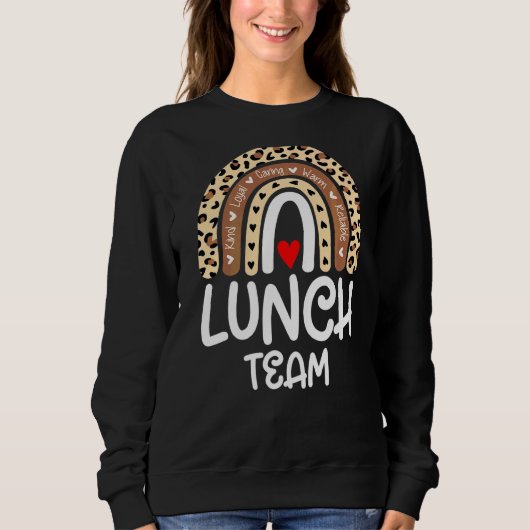 Sweatshirt Groupe de l'équipe de déjeuner Leopard Matching Sc (Devant)