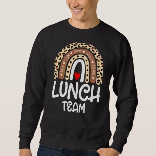 Sweatshirt Groupe de l'équipe de déjeuner Leopard Matching Sc (Devant)