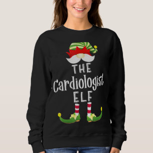 Sweatshirt Groupe de lutin cardiologue Fête de pyjama de Noël