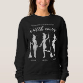 Sweatshirt Groupe De Trois Sorcières Soeurs Avec Les Noms Hal (Devant)