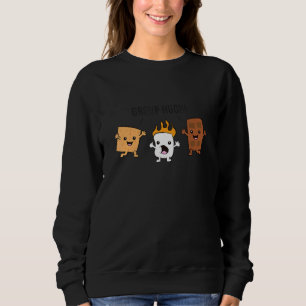 Sweatshirt Groupe Hug S'mores Feu de Campfire Marshmallow Cho