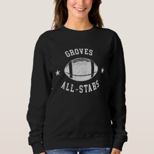 Sweatshirt Groves Vintage All-Stars Football Retro 80s