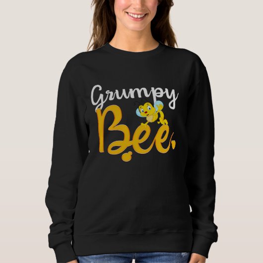 Sweatshirt Grumpy Bee Matching Family First Bee Day Outfits (Devant)