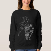 Sweatshirt Grunge Skeleton Fairy Butterfly Fairycore Aestheti (Devant)