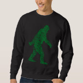 Sweatshirt Grunge Squatching Style vert (Devant)