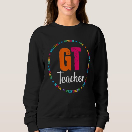 Sweatshirt Gt Enseignant De L'Éducation Équipe Étudiante Spéc (Devant)
