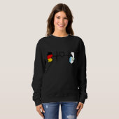 Sweatshirt Guatemala Germany Flag Guatemalan German Heartbeat (Devant entier)