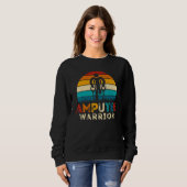 Sweatshirt Guerrier amputé handicap - Drôle d'amputation prot (Devant entier)