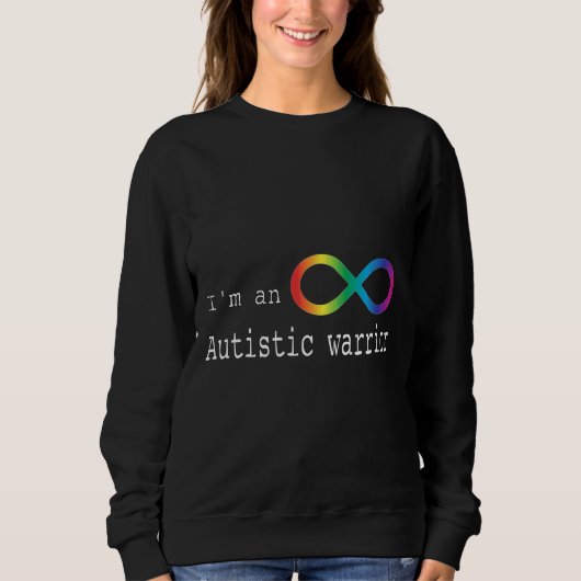 Sweatshirt Guerrier autistique (Devant)