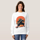 Sweatshirt Guerrier de grenouille Ninja - Anime de Samurai Ka (Devant entier)