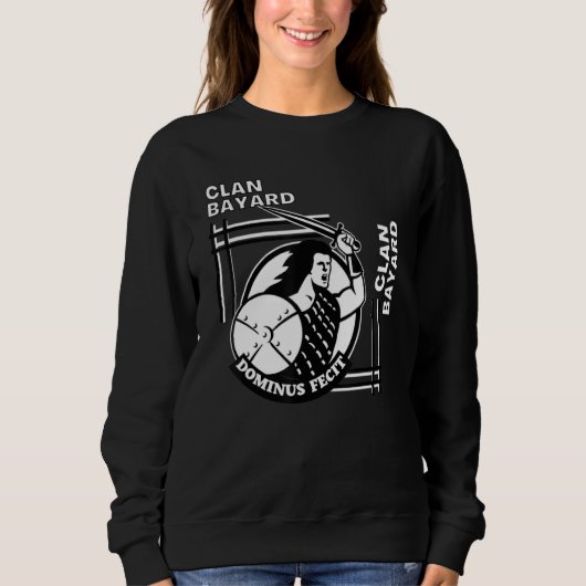 Sweatshirt Guerrier de la devise gaélique du clan Bayard (Devant)