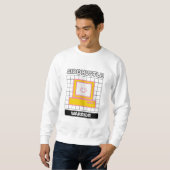 Sweatshirt Guerrier de la Tâche Secondaire Rétro Tech (Devant entier)