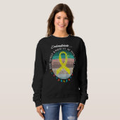 Sweatshirt Guerrier de l'endométriose 2 (Devant entier)