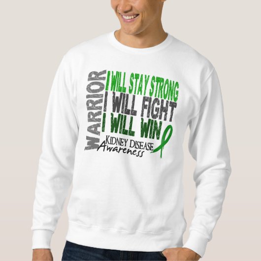 Sweatshirt Guerrier de maladie rénale (Devant)