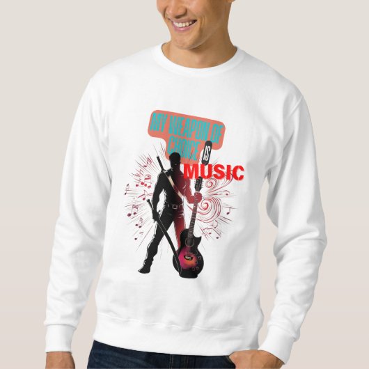 Sweatshirt Guerrier de musique (Devant)