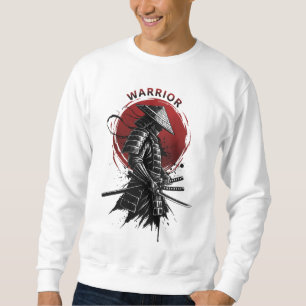 Sweatshirt Guerrier Samouraï Soleil Levant Style Encre Japona