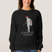 Sweatshirt Guerrier spartiate Ancien Grec Hoplite Histoire Sp (Devant)