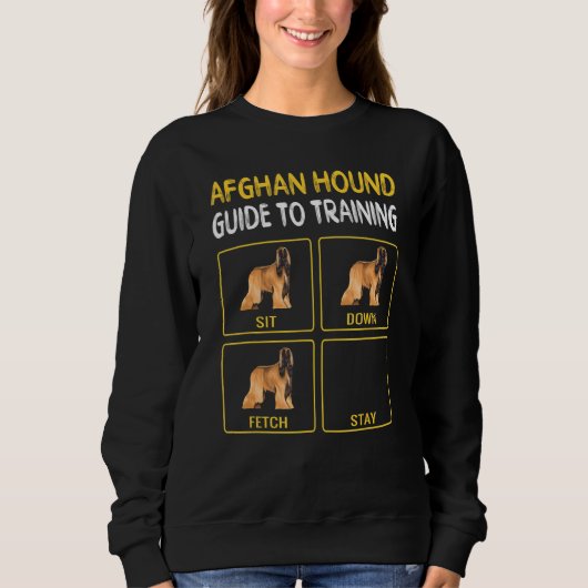 Sweatshirt Guide Afghan Hound Pour L'Entraînement De L'Obéiss (Devant)