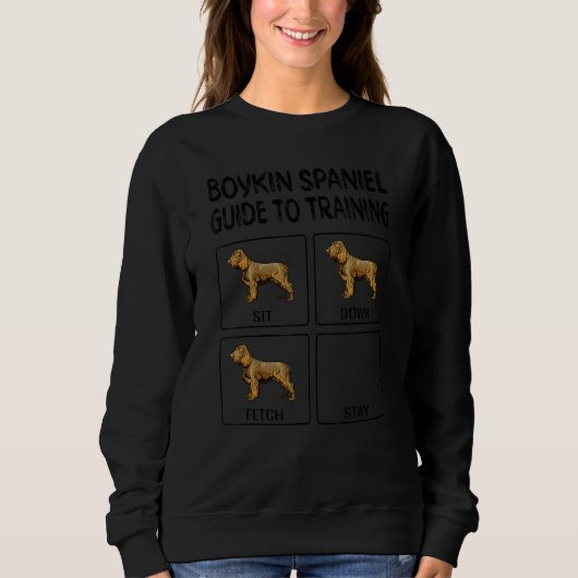 Sweatshirt Guide Boykin Spaniel pour la formation à l'obéissa (Devant)