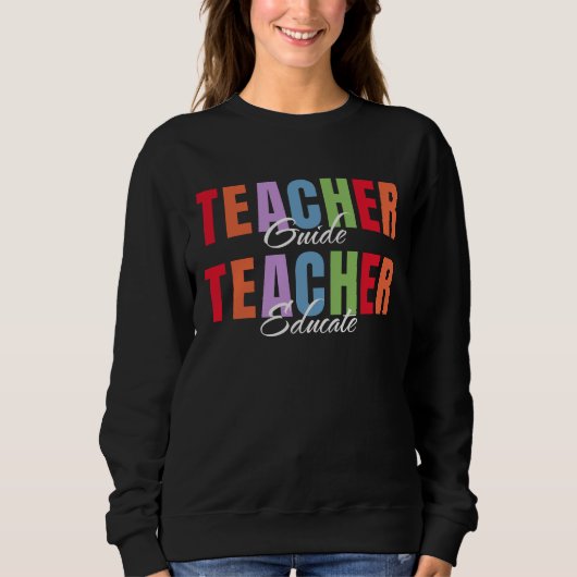 Sweatshirt Guide de l'enseignant Enseignant (Devant)