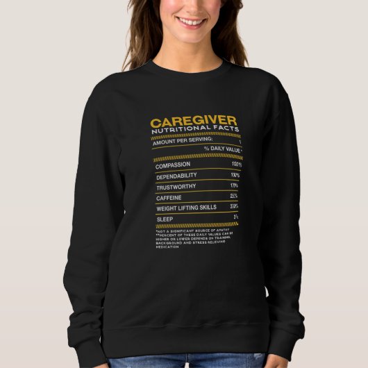 Sweatshirt Guide de nutrition Fiches de renseignements sur le (Devant)