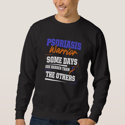 Sweatshirt Guide de survie du psoriasis Guerrier (Devant)