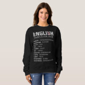 Sweatshirt Guide De Traduction Anglais De L'Argot Pour Uk Exp (Devant entier)