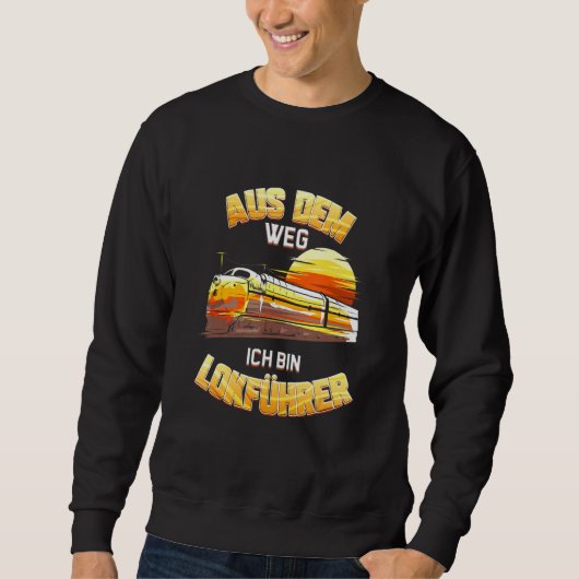 Sweatshirt Guide de train Locomotive Steam Locomotive (Devant)