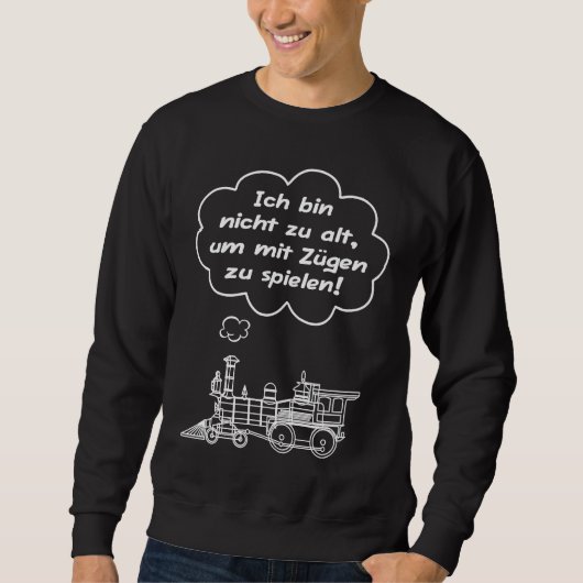 Sweatshirt Guide de voie de train de modélisme ferroviaire H0 (Devant)