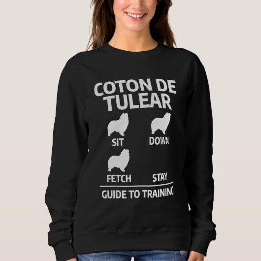Sweatshirt Guide d'entraînement Coton De Tulear Entraîneur de (Devant)