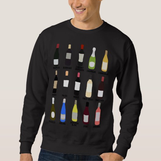 Sweatshirt Guide D'Identification Du Vin (Devant)