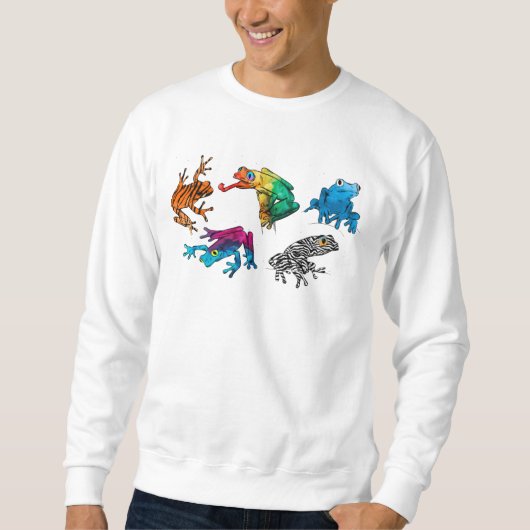 Sweatshirt Guide ultime de la grenouille - Six grenouilles ar (Devant)