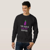 Sweatshirt Guilde De Dévotion D'Aubergine Végétale Ventilable (Devant entier)