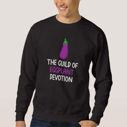Sweatshirt Guilde De Dévotion D'Aubergine Végétale Ventilable (Devant)