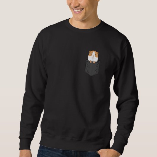 Sweatshirt Guinea Pig Chest Pocket Guinea Pig Breeder   (Devant)